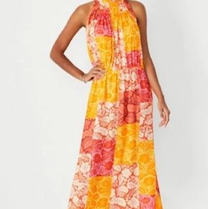 Petite Patchwork Floral Maxi Dress